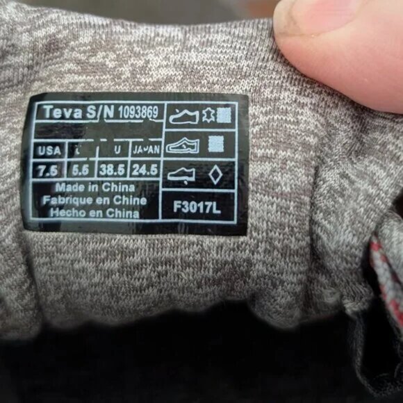 Womens Ahnu Teva Sugar Venture Taupe Leather Hiking Sneakers Shoes Size 7.5 - Picture 4 of 4